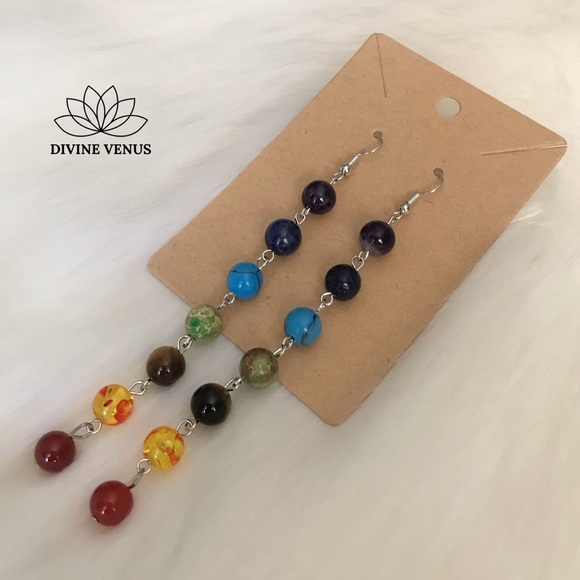 7 Chakra Earrings - Picture 2 of 3